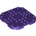LEGO Dark Purple Deska 8 x 8 x 0.7 s Zaoblené rohy (66790)