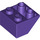 LEGO Dark Purple Sklon 2 x 2 (45°) Převrácený s plochou distanční vložkou vespod (3660)