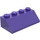 LEGO Dark Purple Sklon 2 x 4 (45°) s drsným povrchem (3037)