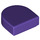 LEGO Dark Purple Dlaždice 1 x 1 Polovina Oval (24246 / 35399)