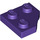 LEGO Dark Purple Klín Deska 2 x 2 Cut Roh (26601)
