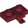 LEGO Dark Red Deska 1 x 2 s Horizontální klip (11476 / 65458)