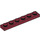 LEGO Dark Red Deska 1 x 6 (3666)