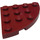 LEGO Dark Red Deska 4 x 4 Kulatá Roh (30565)
