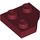 LEGO Dark Red Klín Deska 2 x 2 Cut Roh (26601)