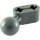 LEGO Dark Stone Gray nosník 2 s Angled Kulový kloub (50923 / 59141)