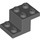 LEGO Dark Stone Gray Konzola 2 x 3 s Deska a Step bez spodního držáku čepu (18671)