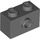 LEGO Dark Stone Gray Kostka 1 x 2 s 1 Stud na Postranní (86876)