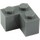 LEGO Dark Stone Gray Kostka 2 x 2 Roh (2357)
