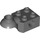 LEGO Dark Stone Gray Kostka 2 x 2 s Horizontální Rotation Joint (48170 / 48442)
