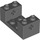 LEGO Dark Stone Gray Kostka 2 x 4 x 1.3 s osa Bricks (67446)