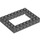 LEGO Dark Stone Gray Kostka 6 x 8 s Open Centrum 4 x 6 (1680 / 32532)