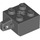 LEGO Dark Stone Gray Závěs Kostka 2 x 2 Zamykání s 1 Finger Vertikální s otvorem pro nápravu (30389 / 49714)
