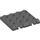 LEGO Dark Stone Gray Závěs Deska 4 x 4 Zamykání (44570 / 50337)