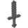 LEGO Dark Stone Gray Minecraft meč (18787)