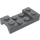 LEGO Dark Stone Gray Blatník Deska 2 x 4 s klenba bez Hole (3788)