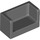 LEGO Dark Stone Gray Panel 1 x 2 x 1 s Closed Rohy (23969 / 35391)