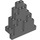 LEGO Dark Stone Gray Panel 3 x 8 x 7 Skála / kámen Trojúhelníkový (6083)
