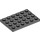 LEGO Dark Stone Gray Deska 4 x 6 (3032)