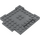 LEGO Dark Stone Gray Deska 8 x 8 x 0.7 s Cutouts a Ledge (15624)