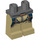 LEGO Dark Stone Gray Psyclone s Parachute Batoh a Attachments Minifigure Boky a nohy (3815 / 18301)