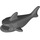 LEGO Dark Stone Gray Žralok Tělo s Gills (14518)