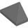 LEGO Dark Stone Gray Sklon 1 x 2 (45°) Trojnásobný s vnitřním barem (3048)