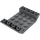 LEGO Dark Stone Gray Sklon 4 x 6 (45°) Dvojitý Převrácený s Open Centrum bez děr (30283 / 60219)