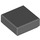 LEGO Dark Stone Gray Dlaždice 1 x 1 s Groove (3070 / 30039)