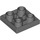 LEGO Dark Stone Gray Dlaždice 2 x 2 Převrácený (11203)