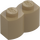 LEGO Tmavě žlutohnědá Kostka 1 x 2 Log (30136)