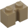 LEGO Tmavě žlutohnědá Kostka 1 x 2 s drážkou (4216)