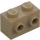 LEGO Tmavě žlutohnědá Kostka 1 x 2 s Cvočky na Jeden Postranní (11211)