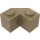 LEGO Dark Tan Kostka 2 x 2 Facet (87620)