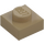 LEGO Tmavě žlutohnědá Deska 1 x 1 (3024 / 30008)