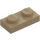 LEGO Tmavě žlutohnědá Deska 1 x 2 (3023 / 28653)