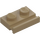 LEGO Tmavě žlutohnědá Deska 1 x 2 s Dveře Zábradlí (32028)