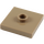 LEGO Dark Tan Deska 2 x 2 s drážkou a 1 Centrum Stud (23893 / 87580)