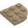 LEGO Tmavě žlutohnědá Deska 3 x 3 Kolo Roh (30357)