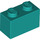 LEGO Dark Turquoise Brick 1 x 2 se spodní trubkou (3004 / 93792)