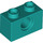 LEGO Dark Turquoise Kostka 1 x 2 s otvorem (3700)