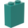 LEGO Dark Turquoise Kostka 1 x 2 x 2 s vnitřním držákem nápravy (3245)