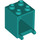 LEGO Dark Turquoise Kontejner 2 x 2 x 2 se zapuštěnými svorníky (4345 / 30060)