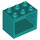 LEGO Dark Turquoise Skříňka 2 x 3 x 2 se zapuštěnými svorníky (92410)