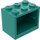 LEGO Dark Turquoise Skříňka 2 x 3 x 2 s pevnými čepy (4532)