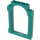 LEGO Dark Turquoise Dveře Rám 1 x 6 x 7 s klenba (40066)