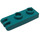 LEGO Dark Turquoise Závěs Deska 1 x 2 s 3 Prsty a Hollow Studs (4275)