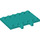 LEGO Dark Turquoise Závěs Deska 4 x 6 (65133)