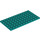 LEGO Dark Turquoise Plate 6 x 12 (3028)