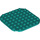 LEGO Dark Turquoise Deska 8 x 8 Kulatá s Zaoblené rohy (65140)